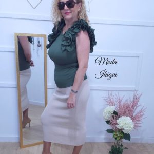 falda midi mujer