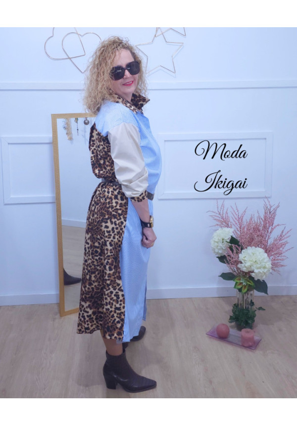 vestido camisero mujer
