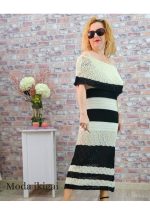 vestido crochet mujer