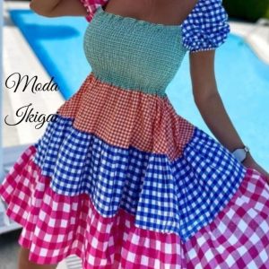 vestido romántico mujer