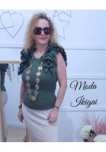 camisa volantes mujer