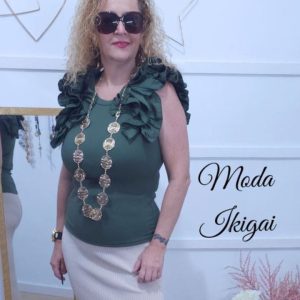camisa volantes mujer