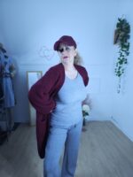 Rebeca larga burdeos - Imagen 2