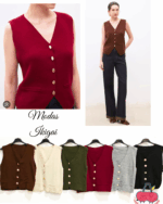 Chaleco con botones dorados