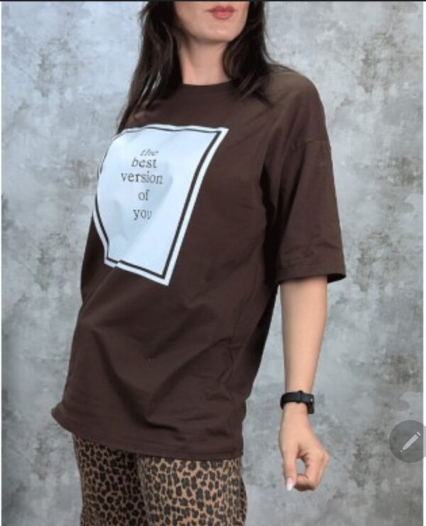 Camiseta  negra overside - Imagen 3