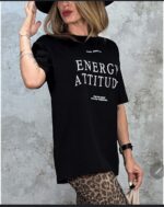 Camiseta  negra overside - Imagen 2