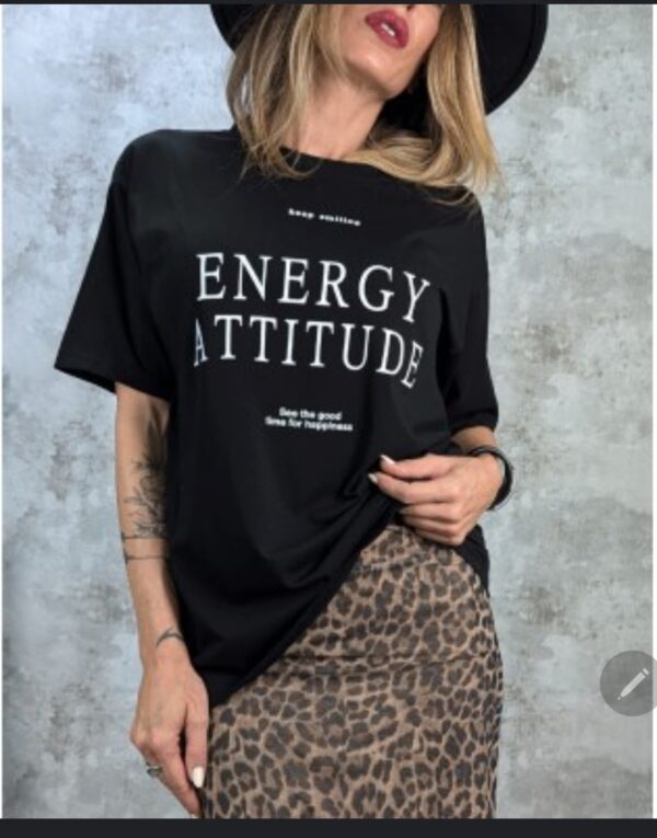 Camiseta  negra overside - Imagen 1