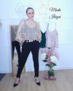 Blusón calado  blanco roto - Imagen 4