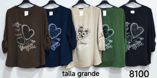 6d0d892e-3430-42bb-9581-24737e341414 Blusón talla grande - Imagen 1