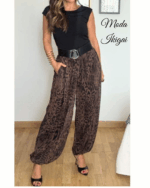 Pantalón bombacho satén - Imagen 7