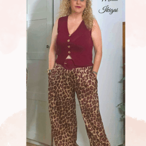 Pantalón bombacho animal print