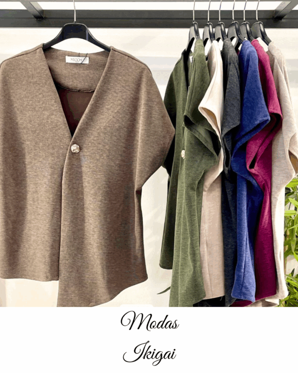 Cardigan botón dorado - Imagen 1