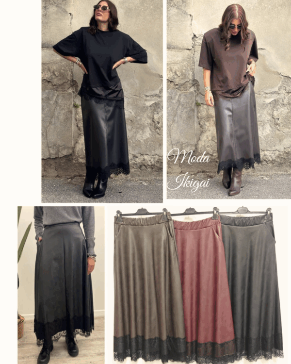 Falda polipiel - Imagen 1