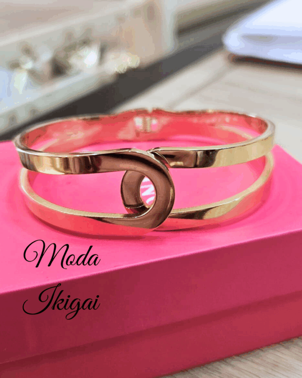 Pulsera brasil dorada - Imagen 1