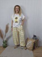 Pantalón bombacho cuadros - Imagen 2