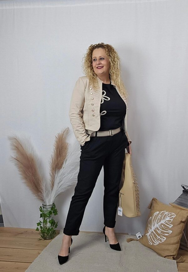 Chaqueta Napoleón beige - Imagen 1