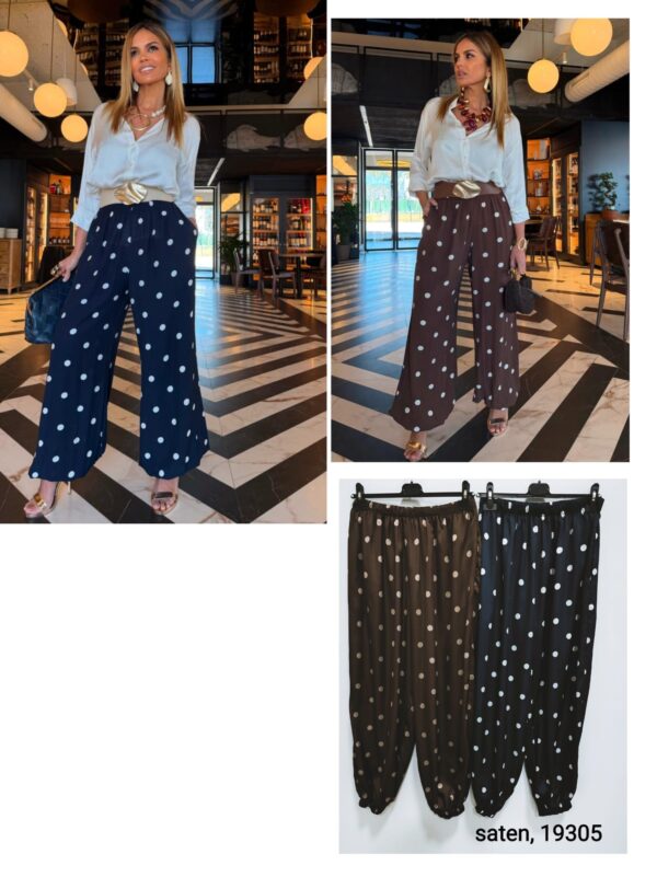 Pantalón bombacho lunares - Imagen 2