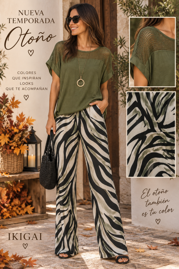 Moda otoñal en tonos tierra Pantalón Leire 2 - Imagen 1