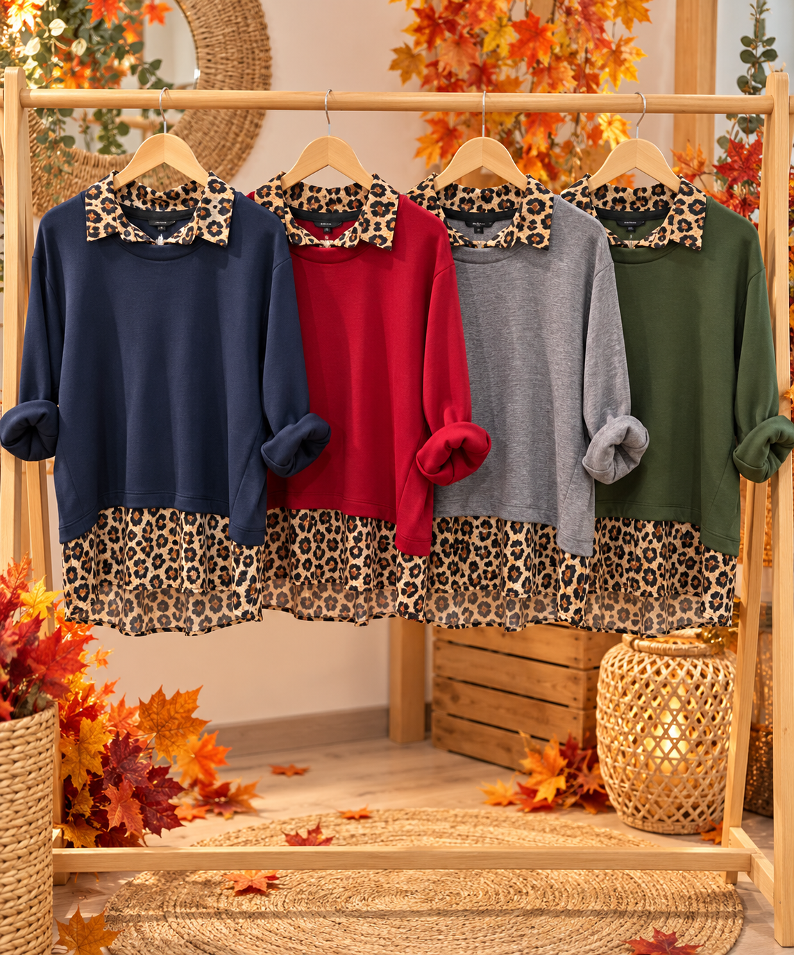 Expositor otoñal de sudaderas animal print Suéter animal print 2 - Imagen 2
