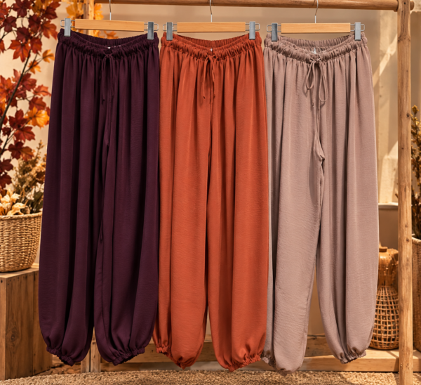 Pantalones palazzo en tonos otoñales Pantalón bombacho 2 - Imagen 1